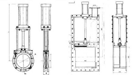 氣動插板閥 氣動插板閥