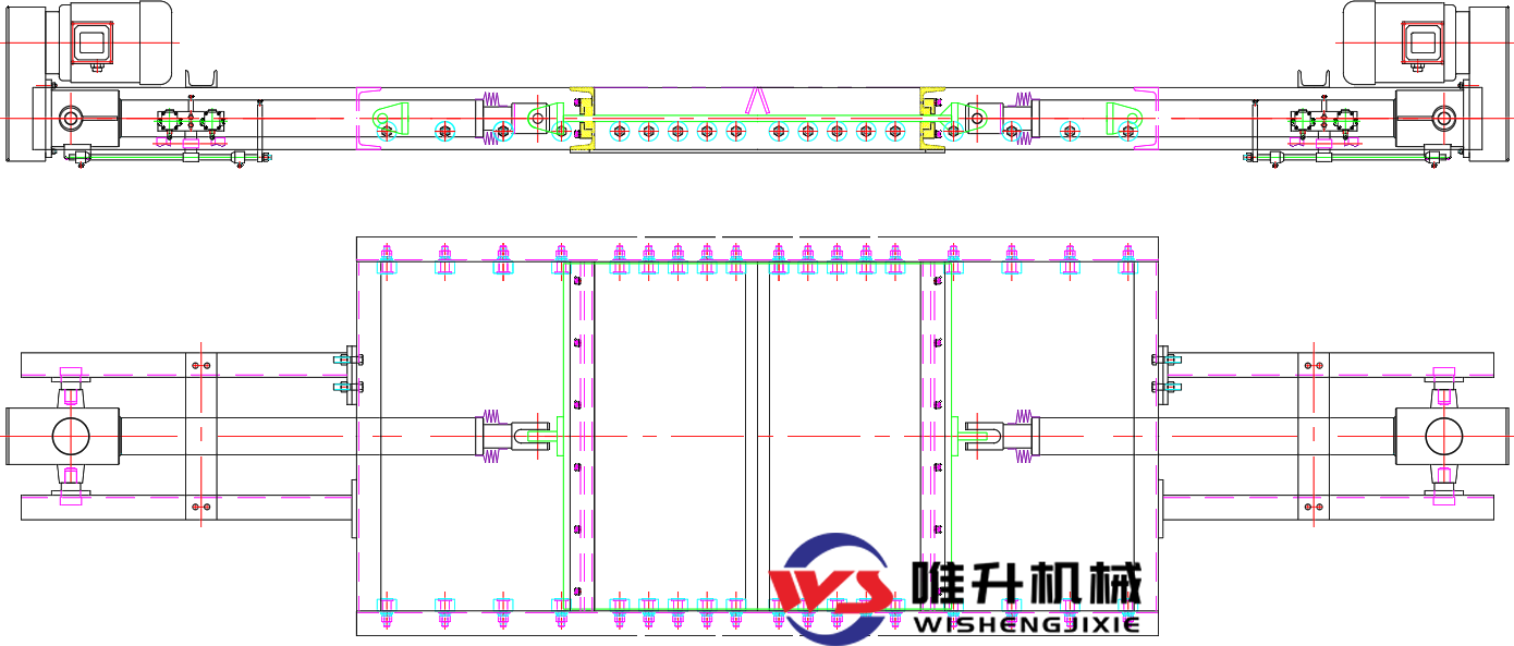 對開式電液動平板閘門 對開式電液動平板閘門